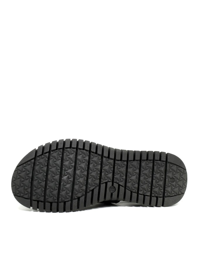 SANDALIAS FLEXIBLES DE PIEL APLAUSO SAVANA 1124302 NEGRO