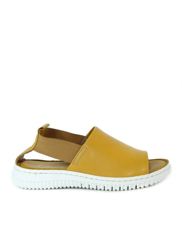 SANDALIAS FLEXIBLES DE PIEL APLAUSO SAVANA 1124302 AMARILLO