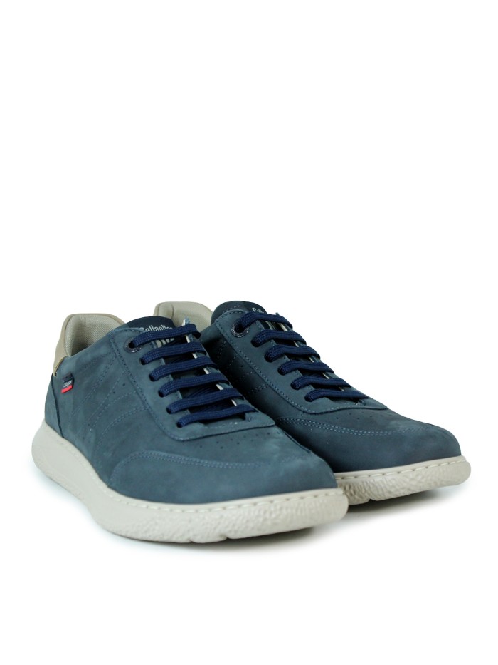ZAPATO DE PIEL CON CORDONES CALLAGHAN SAND USED 61802 AZUL