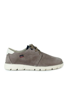 ZAPATO DE PIEL CON CORDONES CALLAGHAN FLEXIBLE 57700 TAUPE