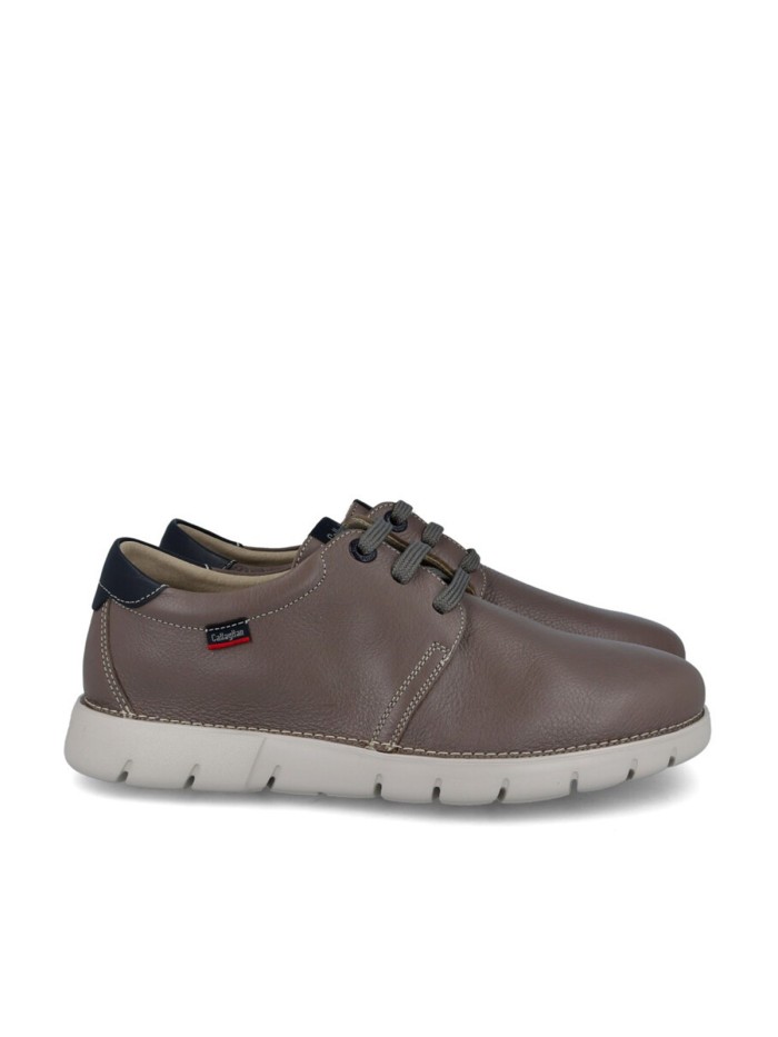 ZAPATO DE PIEL CON CORDONES CALLAGHAN FLEXIBLE 57700 TAUPE