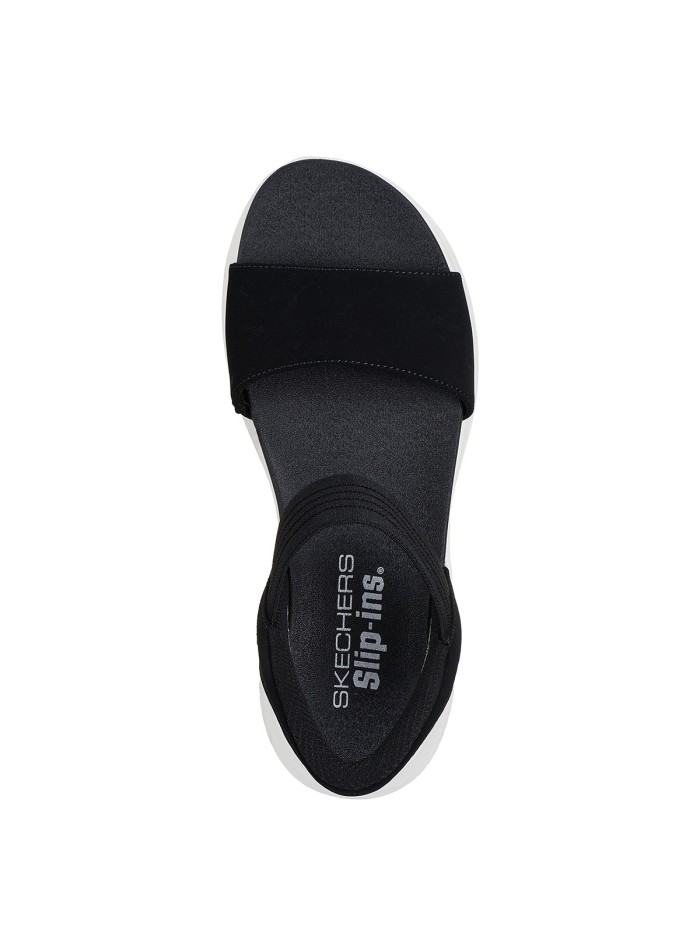SANDALIAS DE MUJER Skechers 119804 Black Slip-Ins Low Wedge