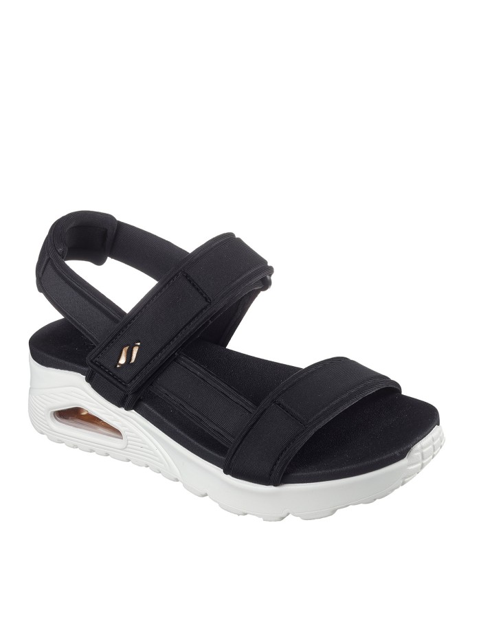 SANDALIAS DE MUJER CON CÁMARA DE AIRE SKECHERS Uno - Summer Stand2 119813 NEGRO