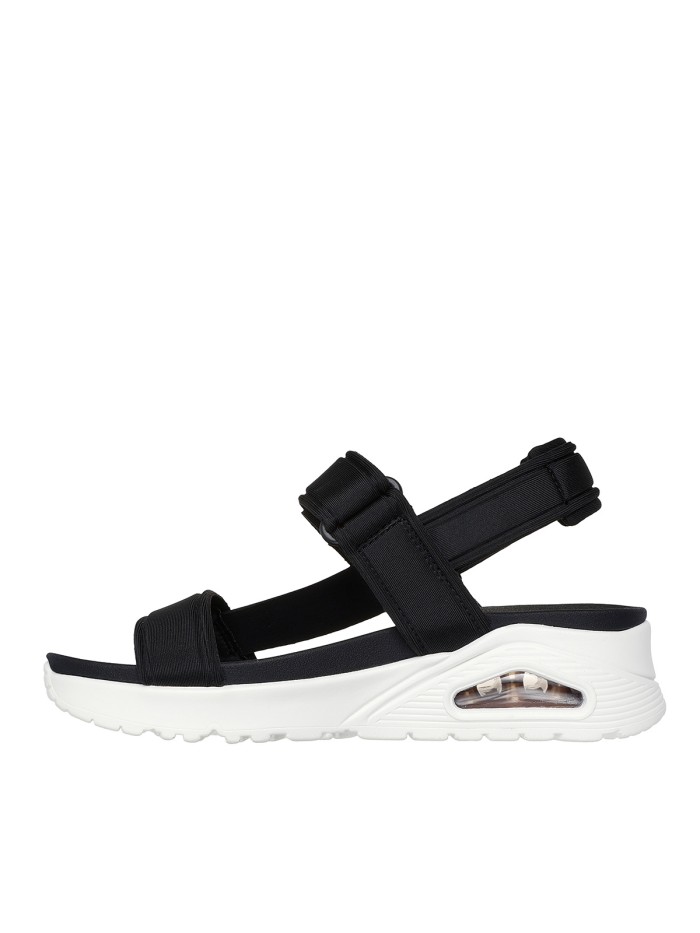SANDALIAS DE MUJER CON CÁMARA DE AIRE SKECHERS Uno - Summer Stand2 119813 NEGRO