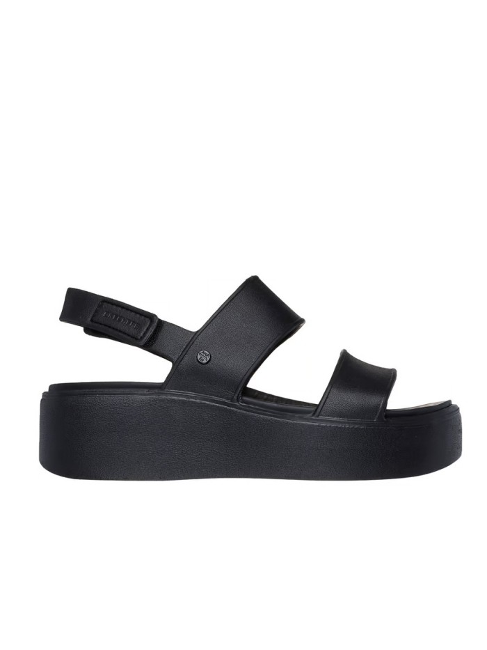SANDALIAS CON PLATAFORMA MÁXIMO CONFORT FOAMIES: ARCH FIT UPBEAT - SUNRISE 111257 SKECHERS NEGRO