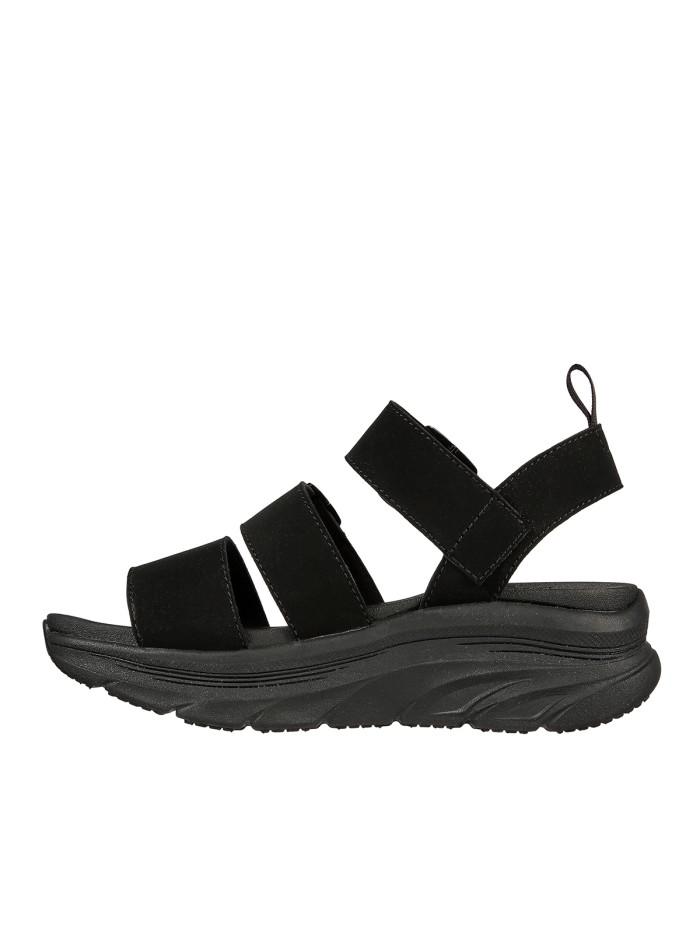 SANDALIAS Skechers Relaxed Fit: D'Lux Walker - Retro Cosmos 119234 NEGRO