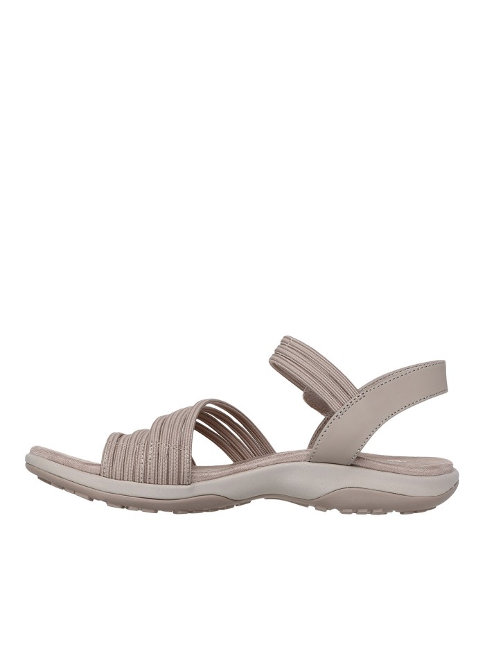SANDALIAS ELÁSTICAS SKECHERS Reggae Slim - Coffee Run 163573 TAUPE