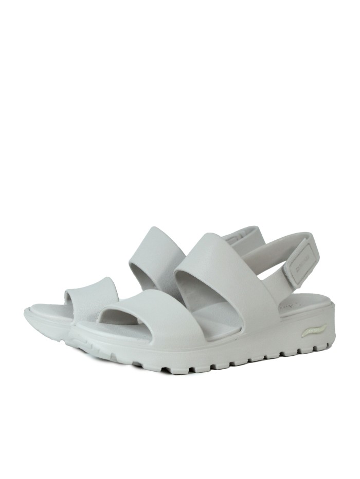 SANDALIA ESTILOSA CON PLATAFORMA FOAMIS: ARCH FIT FOOTSTEPS - DAY DREAM GRIS 111380 SKECHERS GRIS