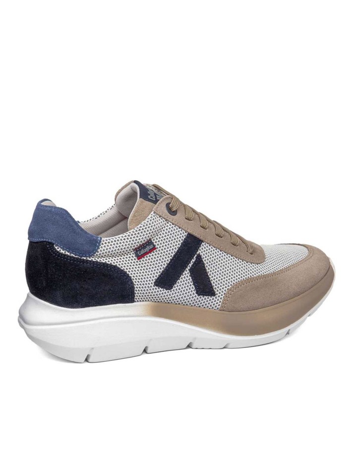 ZAPATILLAS DE CORDONES HOMBRE CALLAGHAN LUXE 61202.3 BLANCO/PIEDRA