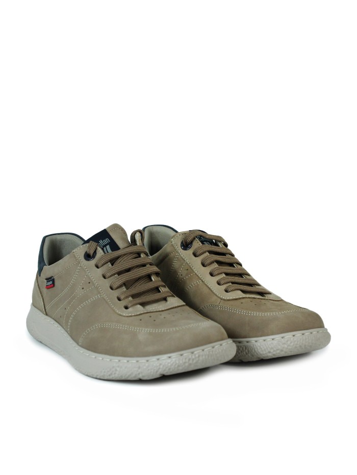 ZAPATO DE PIEL CON CORDONES CALLAGHAN SAND USED 61802 TAUPE