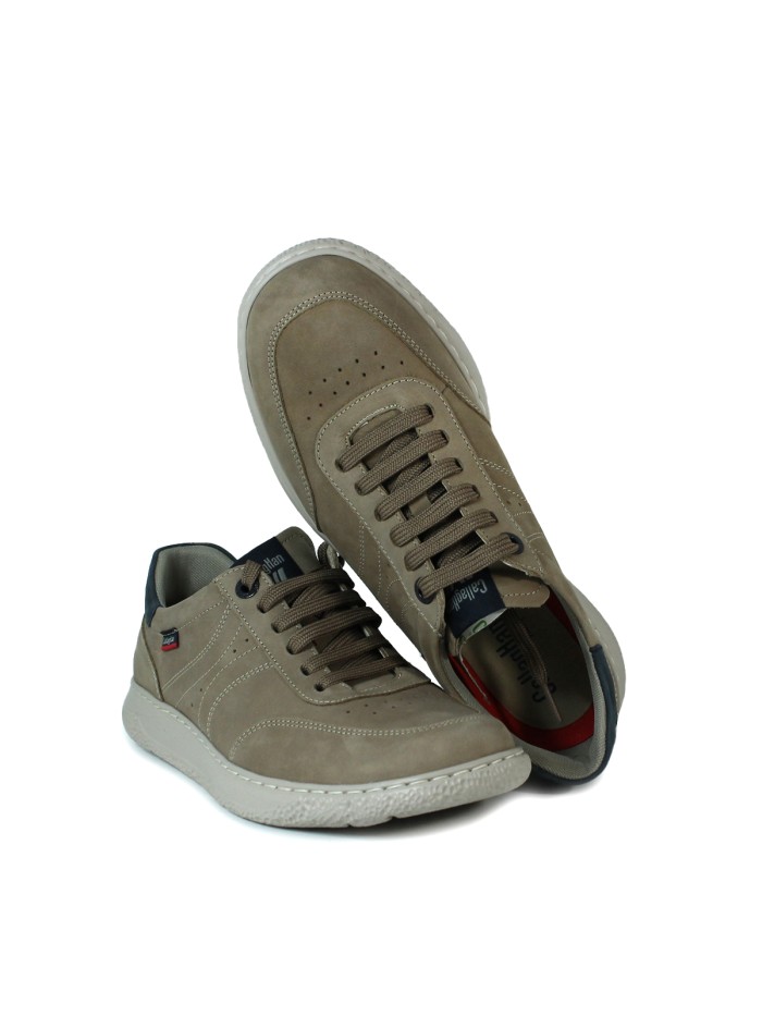 ZAPATO DE PIEL CON CORDONES CALLAGHAN SAND USED 61802 TAUPE