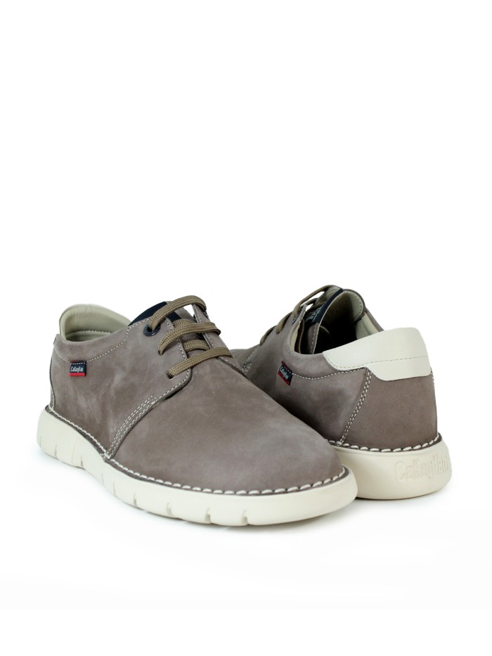 ZAPATO DE PIEL CON CORDONES CALLAGHAN FLEXIBLE 57700 TAUPE