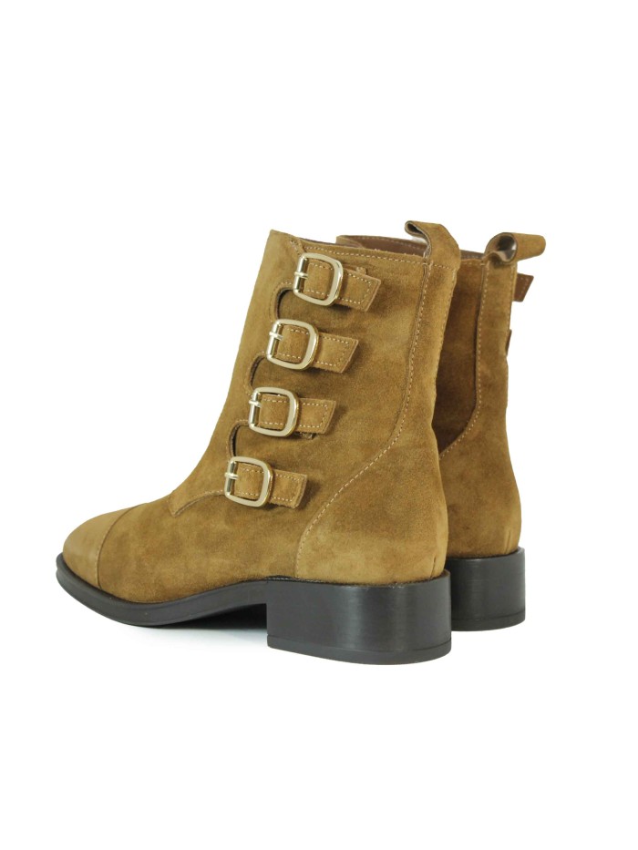 BOTINES DE MUJER DE PIEL 2322-1101 CUERO