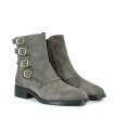 BOTINES MUJER DE PIEL CON HEBILLAS ALPE 2322-1134 GRIS