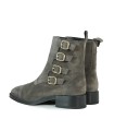BOTINES MUJER DE PIEL CON HEBILLAS ALPE 2322-1134 GRIS