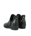 BOTINES DE MUJER DE PIEL CON TACÓN 2551-1705 NEGRO