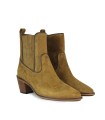 BOTINES DE MUJER DE PIEL CON TACÓN 5213-1101 CUERO