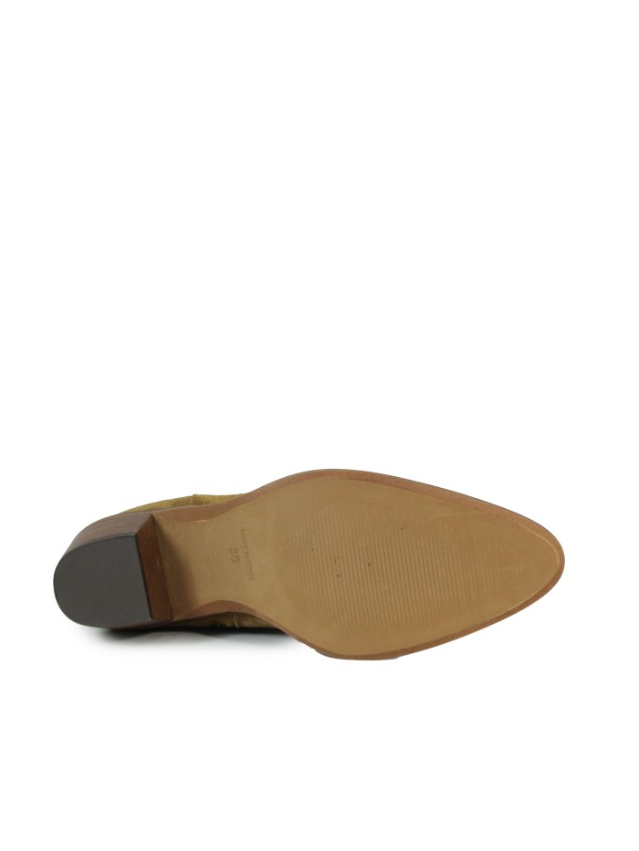 BOTINES DE MUJER DE PIEL CON TACÓN 5213-1101 CUERO