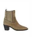 BOTINES DE MUJER DE PIEL CON TACÓN 5213-1109 TAUPE