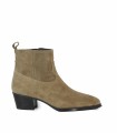 BOTA DE MUJER EN SERRAJE CON TACÓN ALPE CAMDEN 5266-1109 TAUPE
