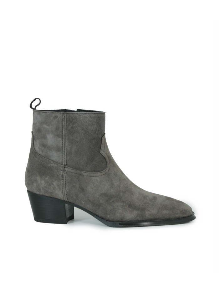 BOTÍN DE MUJER EN SERRAJE CON TACÓN ALPE CAMDEN 5266-1134 GRIS