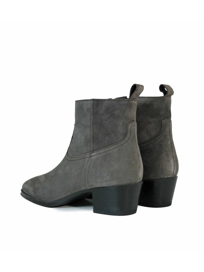 BOTÍN DE MUJER EN SERRAJE CON TACÓN ALPE CAMDEN 5266-1134 GRIS