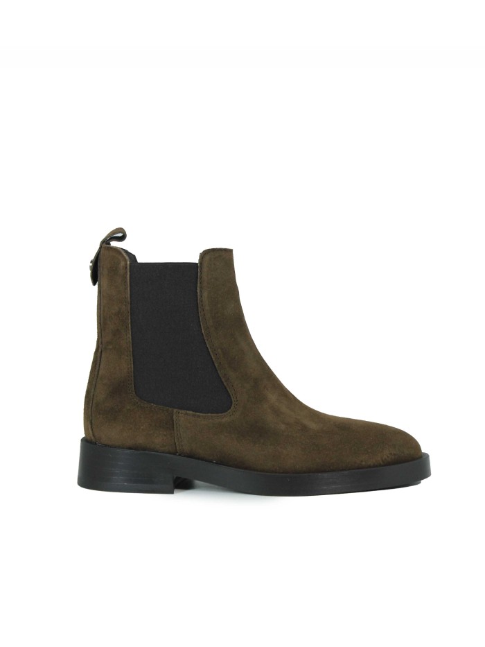 BOTA MARRÓN DE MUJER EN SERRAJE CON TACÓN ALPE CAMDEN 5219-1146