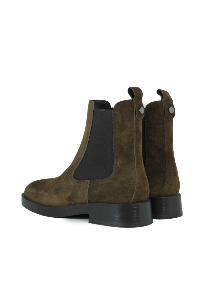 BOTA MARRÓN DE MUJER EN SERRAJE CON TACÓN ALPE CAMDEN 5219-1146