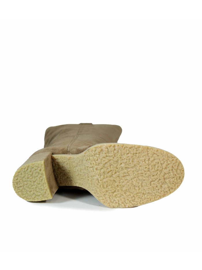 BOTA DE MUJER EN SERRAJE CON TACÓN ALPE 5514-1109 TAUPE
