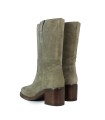 BOTA DE MUJER EN SERRAJE CON TACÓN ALPE CAMDEN 5530-1137 TAUPE