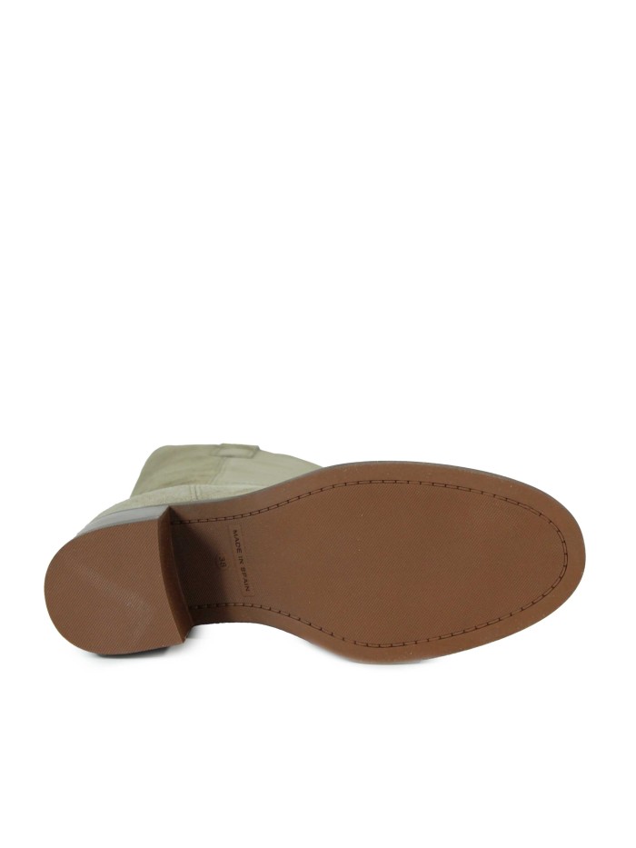 BOTA DE MUJER EN SERRAJE CON TACÓN ALPE CAMDEN 5530-1137 TAUPE