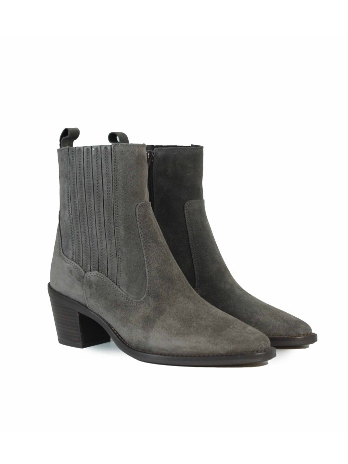 BOTINES COWBOY MUJER DE TACÓN ALPE 2581-1134 GRIS