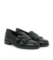 ZAPATO DE PIEL CON HEBILLAS DE MUJER APLAUSO SIERRA 22530 NEGRO