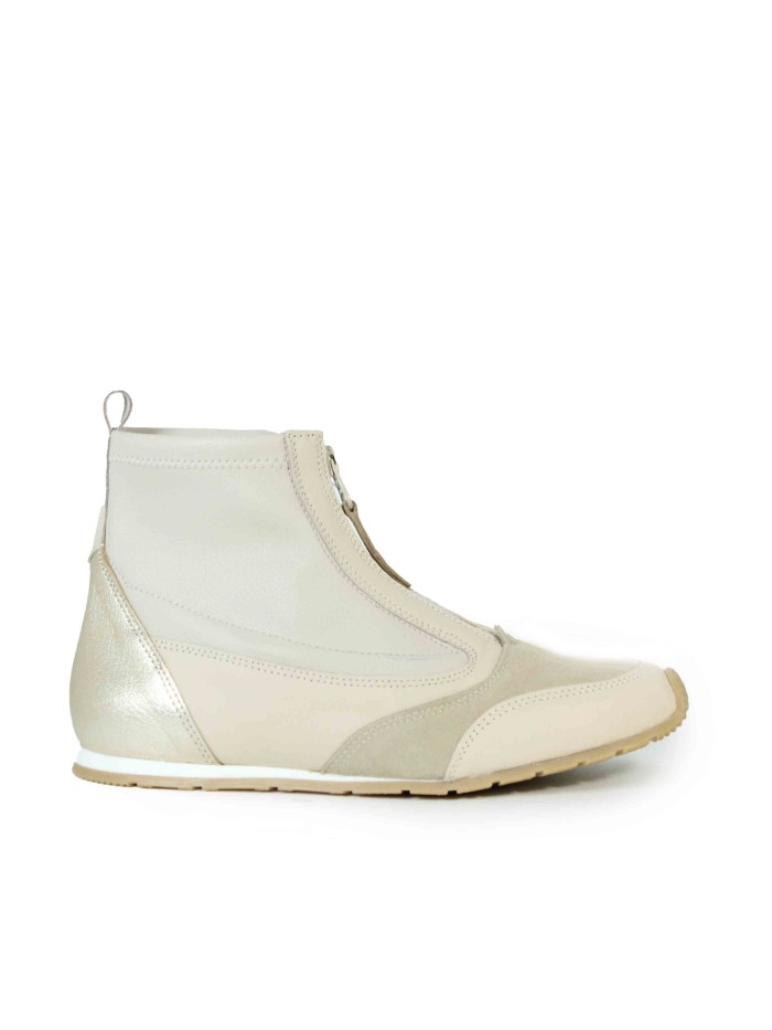 BOTÍN DEPORTIVO CON CREMALLERA APLAUSO NIN COMBI B BEIGE