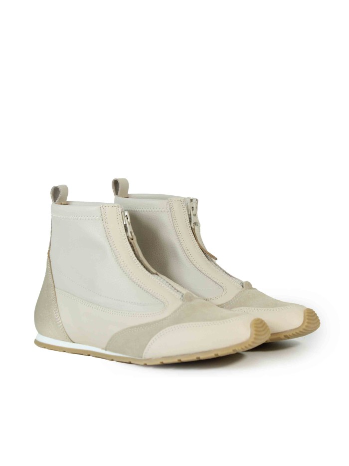 BOTÍN DEPORTIVO CON CREMALLERA APLAUSO NIN COMBI B BEIGE