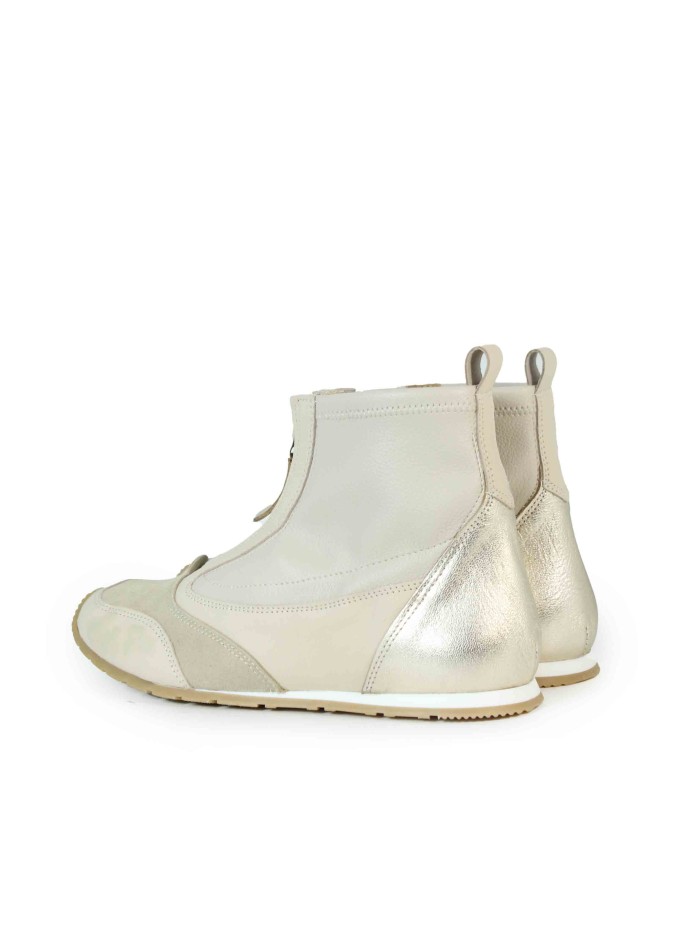 BOTÍN DEPORTIVO CON CREMALLERA APLAUSO NIN COMBI B BEIGE