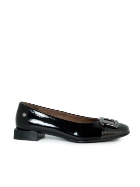 ZAPATOS PLANOS DE CHAROL APLAUSO 4860 NEGRO