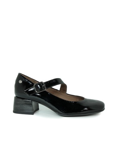 ZAPATO DE TACÓN MARY JANE TAUPE DE CHAROL APLAUSO 9996