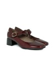 ZAPATO DE TACÓN MARY JANE TAUPE DE CHAROL APLAUSO 9996