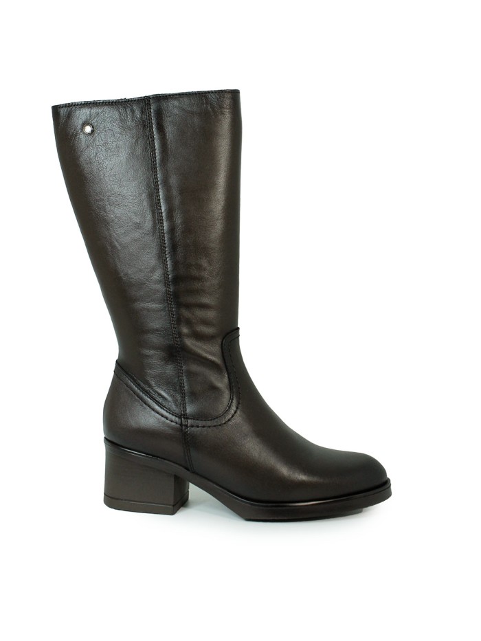 BOTAS DE TACÓN MEDIO APLAUSO 4364 NEGRO