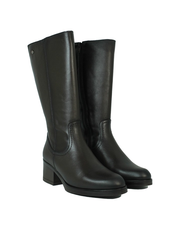 BOTAS DE TACÓN MEDIO APLAUSO 4364 NEGRO