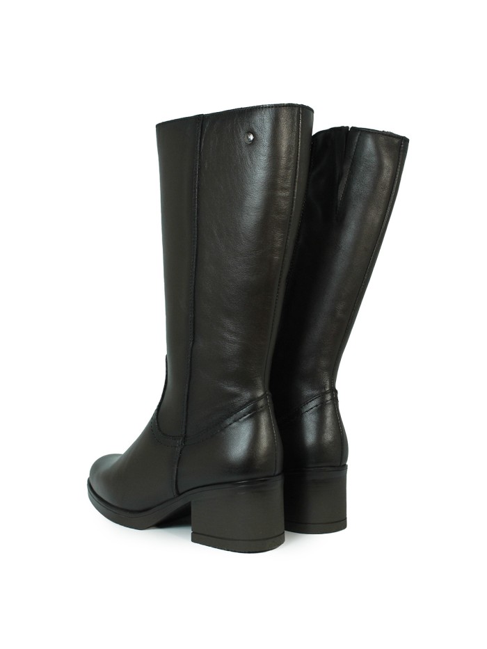 BOTAS DE TACÓN MEDIO APLAUSO 4364 NEGRO
