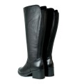 BOTAS DE PIEL TACÓN BAJO  APLAUSO 4362 NEGRO