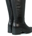 BOTAS DE PIEL TACÓN BAJO  APLAUSO 4362 NEGRO