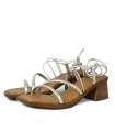 SANDALIAS DE TACÓN PLANTILLA DE GEL 2790 APLAUSO ORO