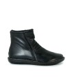 BOTÍN PLANO DE PIEL NEGRO APLAUSO 7236 NEGRO