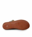 BOTÍN DE PIEL CON CORDONES PLANO APLAUSO  7210R TAUPE