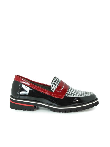 MOCASINES CON ANTIFAZ ESTAMPADOS PATA DE GALLO APLAUSO NOEL 013