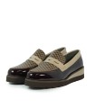 MOCASINES DE CHAROL MARRÓN PARA MUJER APLAUSO HELLEN 006
