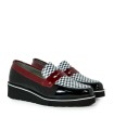 MOCASINES DE CHAROL NEGRO PARA MUJER APLAUSO HELLEN 006
